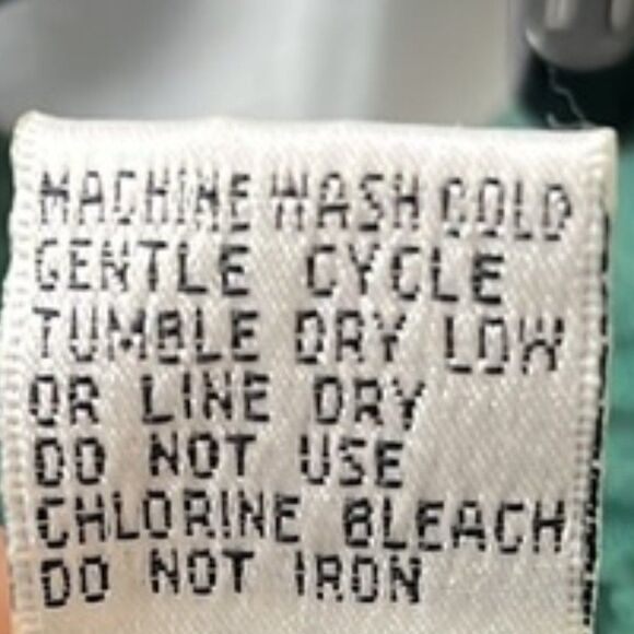 Vintage SLADE Green NYLON ORNATE BAROQUE PRINT LINED WINDBREAKER JACKET NWOT 1X - Picture 9 of 9